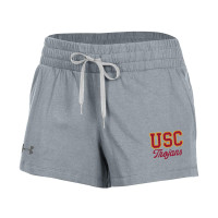 USC Trojans Women's Under Armour Gray Performance Cotton Short